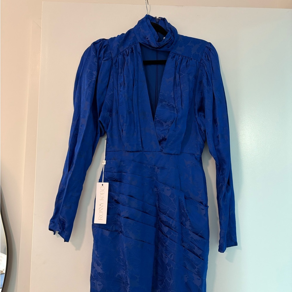 Elegant Ronny Kobo Blue Dress